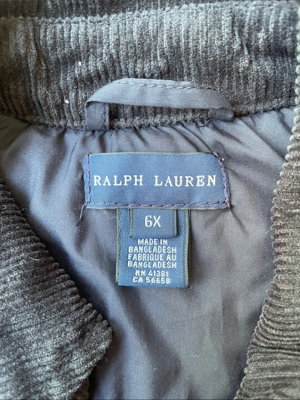 Ralph Lauren Quilted Navy Puffer Jacket for Kids